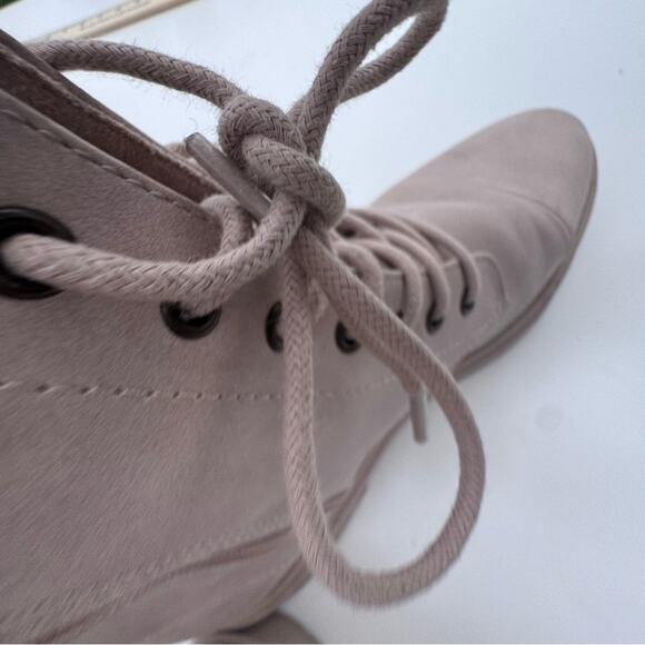 TOMS Women's Alaya Boot Sahara Synthetic Nubuck Combat Platform Lace Up 7.5 - Picture 4 of 11